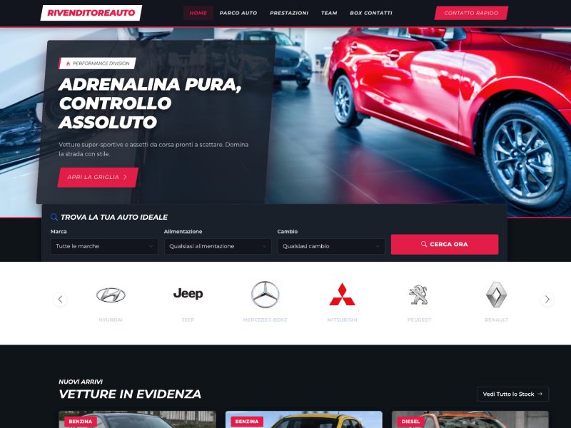 Sito Web Auto Premium 3